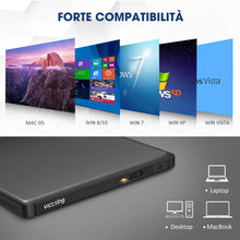 Carica l&#39;immagine nel visualizzatore di Gallery, VicTsing Masterizzatore Dvd CD Esterno, unità Esterna USB 3.0 con Nero - Ilgrandebazar