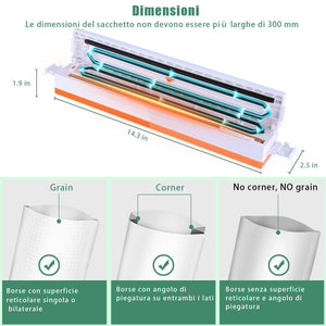 CELIFE Macchina Sottovuoto per Alimenti Casa, Professionale Portatile... - Ilgrandebazar