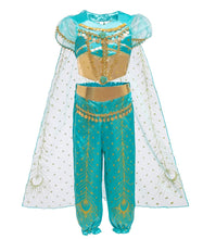 Carica l&#39;immagine nel visualizzatore di Gallery, Le SSara Costume Jasmine Princess per Bambini Paillettes Halloween Aladdin... - Ilgrandebazar