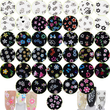 Carica l&#39;immagine nel visualizzatore di Gallery, 90 Fogli Adesivi Unghie Adesivo 3D Nail Stickers Colori assortiti - Ilgrandebazar