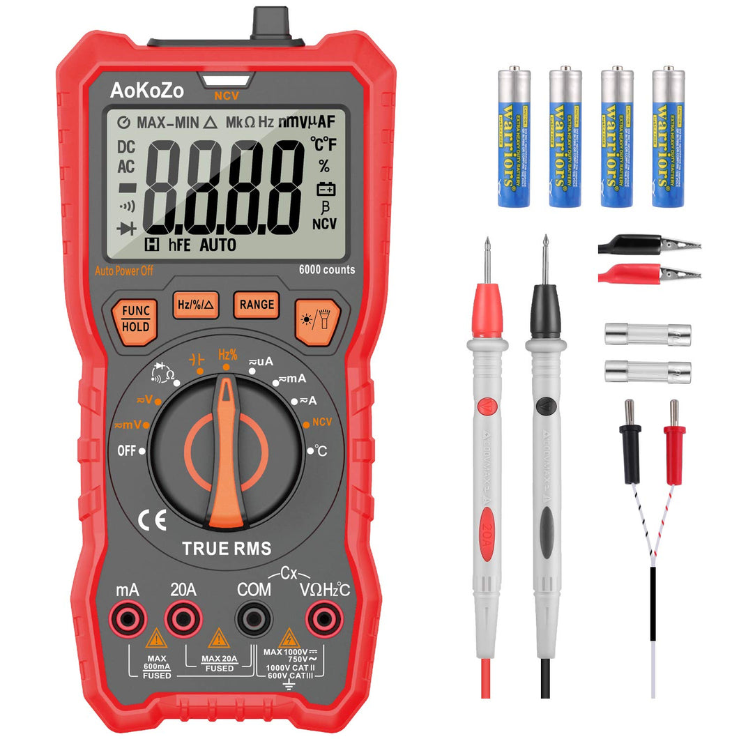 Multimetro Digitale Professionale,AoKoZo Autorange Digitale... - Ilgrandebazar