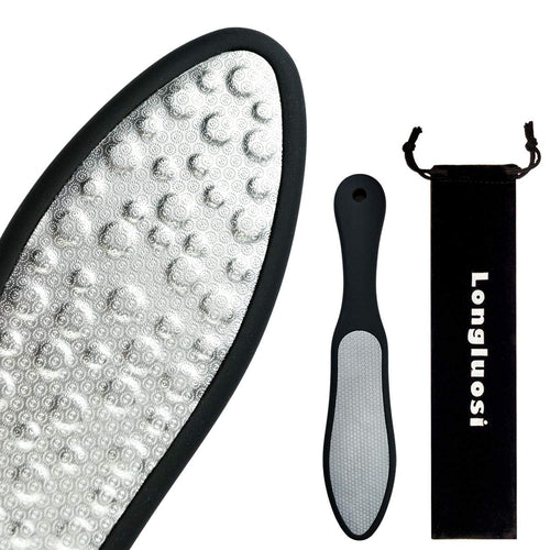 Premium Raspa Corneale Laser Bifacciale, Lima Per Piedi In Acciaio big, black