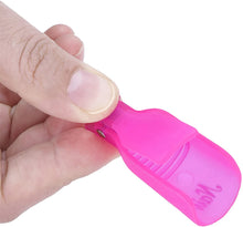 Carica l&#39;immagine nel visualizzatore di Gallery, 10 cappucci con clip per rimuovere smalto in gel, Nail Art e acrilico