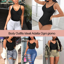 Carica l&#39;immagine nel visualizzatore di Gallery, Gotoly Body Modellante Donna Shapewear Body Contenitivo Modellante Spallino Regolabile Intimo Snellente Shaper Pancia Piatta Dimagrante Shaping Bodysuit Bustier Seamless Fajas (M/L, Nero)