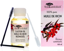 Carica l&#39;immagine nel visualizzatore di Gallery, Olio di ricino – olio 100% puro spremuto a freddo - stimola la crescita dei capelli, ciglia e sopracciglia, rinforza le unghie. È un ottimo rimedio per la tua pelle. Con un set di applicatori - 100 ml