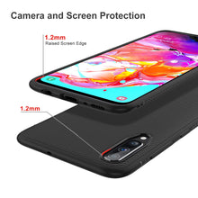 Carica l&#39;immagine nel visualizzatore di Gallery, iBetter per Samsung Galaxy A70 Cover, Thin Fit Gomma Morbida Protettiva Nero - Ilgrandebazar
