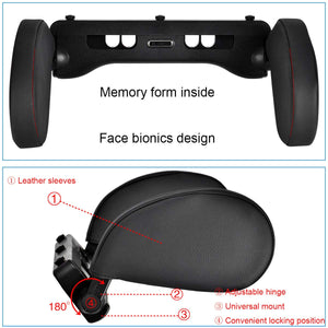 Cozywind Auto Collo Cuscino Retraibile Supporto PU Leather Nero - Ilgrandebazar