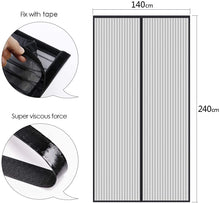 Carica l'immagine nel visualizzatore di Gallery, MYCARBON Zanzariera Magnetica Porta Finestra 140 * 240cm Resistente Traspirante Tenda Zanzariere a Calamita Elegante Zanzariera Porta per Casa Ufficio