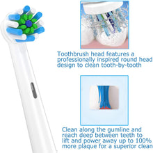 Carica l'immagine nel visualizzatore di Gallery, ITECHNIK Ricambi Spazzolini Elettrici per Oral b, Testine di ricambio per spazzolino elettrico compatibile con Oral-B Braun include 4pzs Precision, 4pzs Floss, 4pzs Cross e 4pzs Sensitive