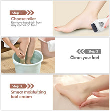 Carica l&#39;immagine nel visualizzatore di Gallery, MYCARBON Pedicure Elettrico Professionale Piedi Attrezzi per Pedicure Rimuovere Calli Ricaricabile Cura dei Piedi Levigatore Duroni Compresi Rulli di Ricambio