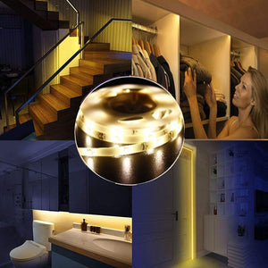 1.5M 45LED Luce LED da guardaroba con sensore di movimento, OriFiil 150cm - Ilgrandebazar