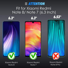 Carica l&#39;immagine nel visualizzatore di Gallery, [4 Pezzi] SPARIN Pellicola Vetro Temperato Compatibile con Xiaomi Redmi Note 8 / Note 7, Pellicola Protettiva per Redmi Note 8/ Note 7 [Cornice di allineamento] [Ultra Resistente] [Durezza 9H]