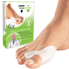 Carica l&#39;immagine nel visualizzatore di Gallery, Take Inspire Tutore Alluce Valgo 6 pezzi Correttore Separatore in Morbido Silicone Protezione Dolore Borsite Distanziatore Raddrizza Dita a Martello Piedi Protettore Supporto Uomo Donna
