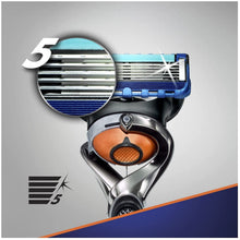 Carica l'immagine nel visualizzatore di Gallery, Gillette Fusion5 Proglide Regolabarba Uomo, Rasoio a Mano Libera, 10 Lamette da Barba (da 5 Lame), Manico Ergonomico con Tecnologia Flexball, Fino a 1 Mese di Rasatura con 1 Lametta