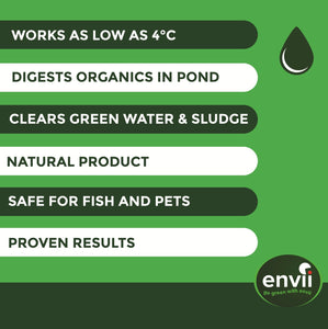 Envii Pond Klear - Trattamento per acque verdi che rende l'acqua dei 1 l - Ilgrandebazar