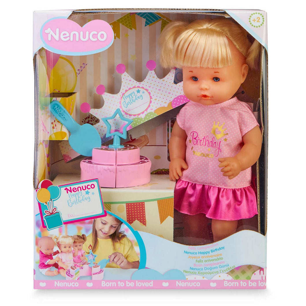 Nenuco - Buon Compleanno! Bambola con Torta di Compleanno, per Bambine/i dai 3 Anni, 700016283 Nenuco Compleanno