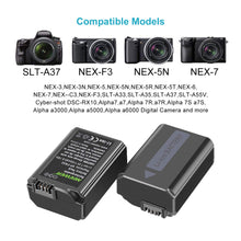 Carica l&#39;immagine nel visualizzatore di Gallery, Neewer fotocamera NP-FW50 caricabatterie set per 8.9 x 6.8 x 1.1 inches, Nero - Ilgrandebazar