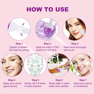 Dermaroller, Dermaroller Titanio, Corpo, Viso -... - Ilgrandebazar