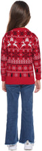 Carica l&#39;immagine nel visualizzatore di Gallery, Aibrou Unisex Maglione a Maniera Lunga per Natale, Maglia con Modello di Renna Neve, Maglioni Famiglia Coordinati per papà Mamma Bambini