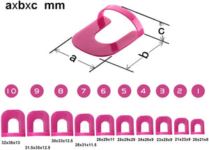 26 PCS Stencil per smalto,Protettore per unghie, smalto per unghie stencil in 10 misure Guida alla pittura per unghie kit per strumenti base per nail art