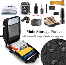 Carica l&#39;immagine nel visualizzatore di Gallery, SPAHER Zaino Militare, Nero Zaino Tattico 40L di Grande Capacità Impermeabile Pacchetto di Assalto Dell&#39;esercito 3 Giorni Assault Pack Bag con Sistema Molle per Trekking, Viaggio, Campeggio