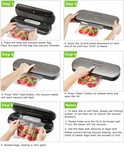 Carica l&#39;immagine nel visualizzatore di Gallery, Macchina Sottovuoto per Alimenti, KitchenBoss G210/Acciaio Inossidabile - Ilgrandebazar