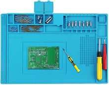 Carica l'immagine nel visualizzatore di Gallery, Tappeto da Lavoro, Preciva 45x 30 cm Tappetino Saldatura Resistente al Calore a 500 ℃ Davvero,C'è Più Spazio per Riparare Il Laptop, Il Cellulare, la Fotocamera, Ecc