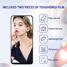 Carica l'immagine nel visualizzatore di Gallery, Cover per Samsung Galaxy A51 4G con 2 Pezzi Vetro Temperato Pellicola Protettiva e 2 Pezzi Protettore Lente Fotocamera, Custodia Transparent Protective Anti-yellow, Case in Antiurto buffer