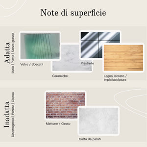 Design Amburgo Porta asciugamano adesivo | Cucina e Bagno | Portasalviette | Portasciugamani da Muro (Nero satinato, 40)