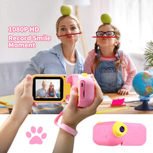 Carica l'immagine nel visualizzatore di Gallery, Fotocamera per Bambini Giocattolo Videocamera Digitale per Bambini Giocattolo per Bambini Schermo HD da 2.4 pollici 1080P con 32 GB TF Card Giocattoli da Regalo da 3 a 12 anni Ragazzi e Ragazze (rosa)