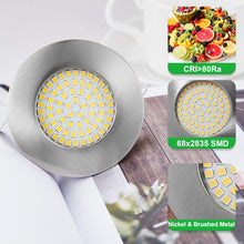 Carica l&#39;immagine nel visualizzatore di Gallery, Gr4tec Faretti Led da Incasso Per Cartongesso 6 x 5W Luce Naturale 4500K, Faretto Led Incasso Soffitto Slim 230V, 400LM 68 x 2835 SMD Spot Incasso Led, IP20 Luci da Incasso Per Soggiorno