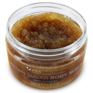 PraNaturals Scrub corpo allo zucchero di canna - esfoliante naturale -...