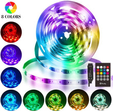 Carica l&#39;immagine nel visualizzatore di Gallery, Striscia LED 3M, Hually 90 LEDs Strisce LED RGB 5050 con Telecomando RF,Sincronizza con la musica, 4 Modalità, Impermeabile USB alimentata LED Striscia per Decorazioni, Cucina, Festa, Natale, Bar ecc