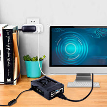 Carica l&#39;immagine nel visualizzatore di Gallery, Bruphny Case per Raspberry Pi 4 con Ventola, 5V 3A USB-C HDMI Cavo - Ilgrandebazar