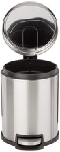 Carica l&#39;immagine nel visualizzatore di Gallery, AmazonBasics - Pattumiera rotonda con chiusura silenziosa, 5 l 5 l, Satin - Ilgrandebazar
