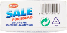 Carica l'immagine nel visualizzatore di Gallery, Sale Purissimo - Sale Granulare, Elimina Il Calcare Igienizzando, Specifico Per Macchine Lavastoviglie - 1 kg
