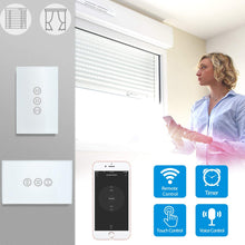 Carica l&#39;immagine nel visualizzatore di Gallery, LoraTap Interruttore WiFi per Tenda, Interruttore Tattile Controllo APP o Vocale di Alexa Echo e Google Home, Interruttore Timer Telecomando per 600W CA Persiane Avvolgibili e Tapparelle Motore