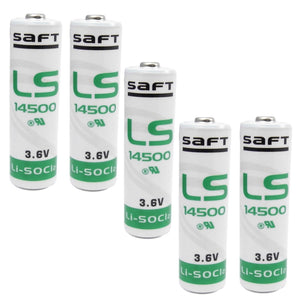 Saft LS14500 - Lotto di 5 batterie