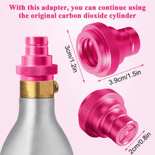 Carica l&#39;immagine nel visualizzatore di Gallery, Adattatore Rapido per Bombola Soda stream, Filetto TR21-4, con Due Anelli di Gomma, per Soda Duo, Art/Terra, Quick Connect QC e Bombole Gassate CO2 Standard (54)