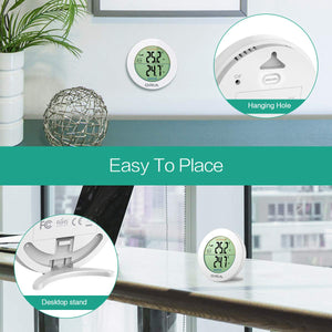 ORIA Termometro Interno Digitale, Wireless 1 Sensori Wireless, Bianco A