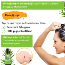Carica l&#39;immagine nel visualizzatore di Gallery, Tea Tree Oil Puro 100% Olio Essenziale di Albero del Tè Naturale - Olio Essenziale Tea Tree Olio di Acne - Anti Acne e Brufoli Trattamento per Pelli Impure, per Aromaterapia Diffusore - 30ml
