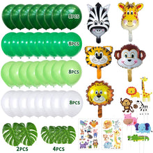 Carica l&#39;immagine nel visualizzatore di Gallery, MMTX Giungla Decorazioni di Compleanno Party Ragazzi-Happy Banner Verde - Ilgrandebazar