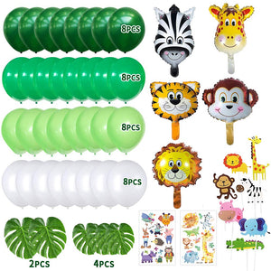 MMTX Giungla Decorazioni di Compleanno Party Ragazzi-Happy Banner Verde - Ilgrandebazar