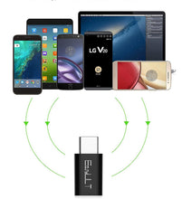 Carica l&#39;immagine nel visualizzatore di Gallery, EasyULT Adattatore USB C a Micro [4 Pack], C Adapter 4 pack, Nero - Ilgrandebazar