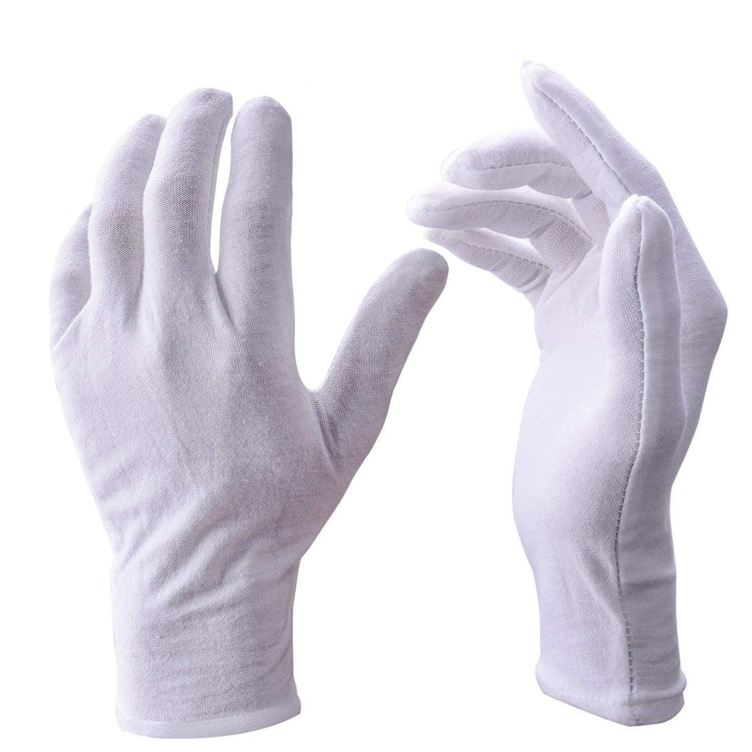 UClever 12 paia Guanti di Cotone per Ispezione Pulizia Monete, Gioielli,... - Ilgrandebazar
