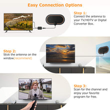 Carica l&#39;immagine nel visualizzatore di Gallery, Bqeel Antenna tv interna per digitale terrestre DTT DVB-T/DVB-T 2 Antenna... - Ilgrandebazar