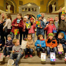 Carica l'immagine nel visualizzatore di Gallery, Nahsaria - 4 lanterne con LED, elettriche, per feste di compleanno per bambini, feste, asili, feste in costume, Halloween, Natale e molto altro
