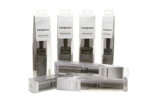 Termix professionale - Pacco di 5 spazzole termiche per capelli rotonde Nero - Ilgrandebazar