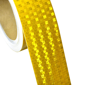 ONTWIE 5cm*10m Nastro Adesivo Catarifrangente, 5cm X 10m, Giallo - Ilgrandebazar