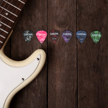 Carica l'immagine nel visualizzatore di Gallery, CASCHA 12 Plettri per chitarra, chitarra acustica classica, chitarra elettrica, ukulele, basso, pick set, accessori